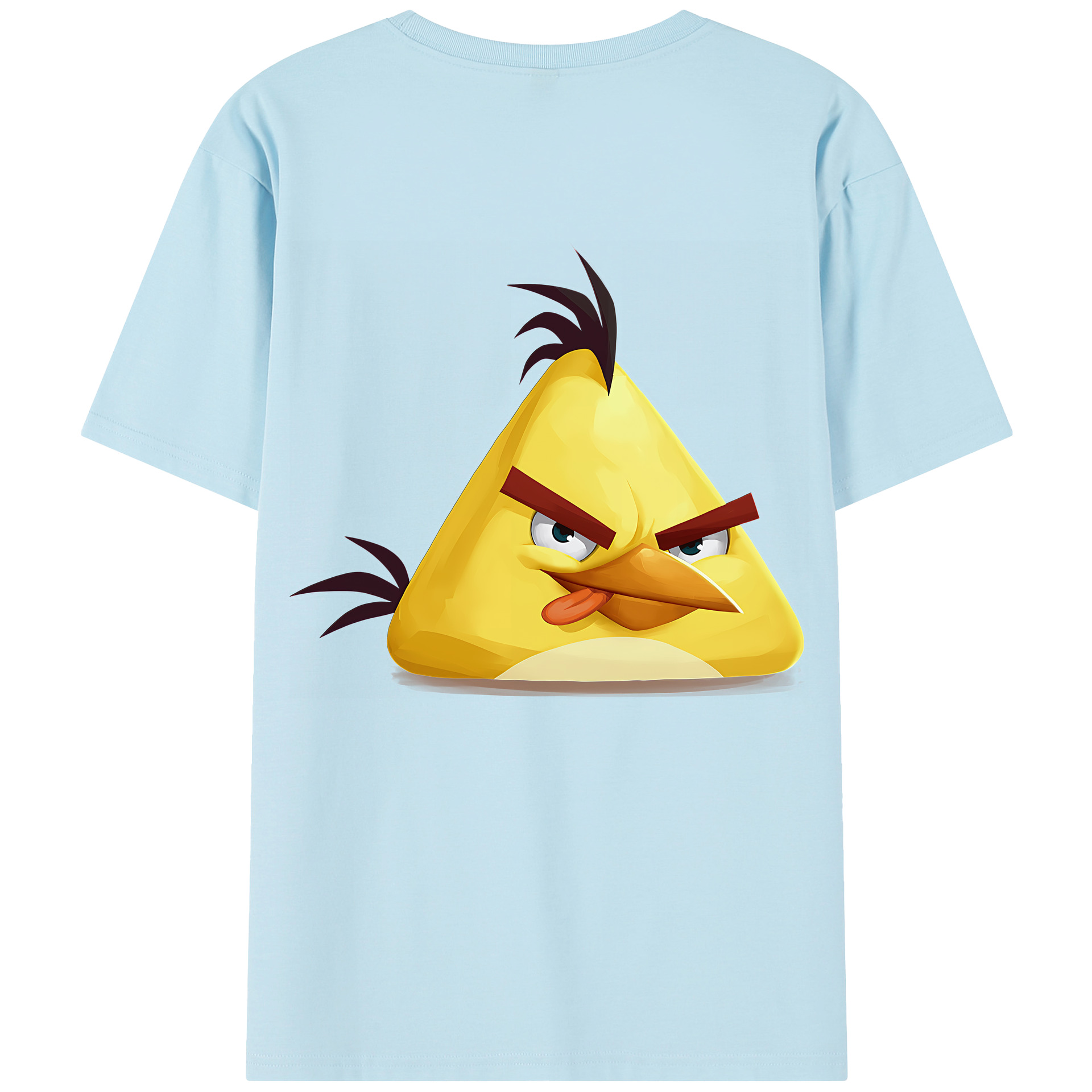 （画像用） Angry Birds アングリーバード 綿100％半袖Tシャツ（背面プリント）